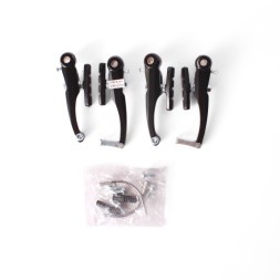 Набор тормоза V-Brake, комплект: передний+задний, алюминий, черный