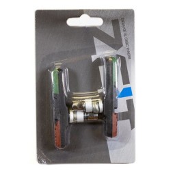 Тормозные колодки Zeit Z-629, 72 мм, V-Brake, всепогодные, красный/зеленый/черный, блистер