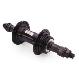 Втулка задняя Wang Zheng WZ-A201R black-32, ось 3/8"х135x175 мм,под V-brake, под трещотку, на гайках, 32H, алюминиевая, б/уп.