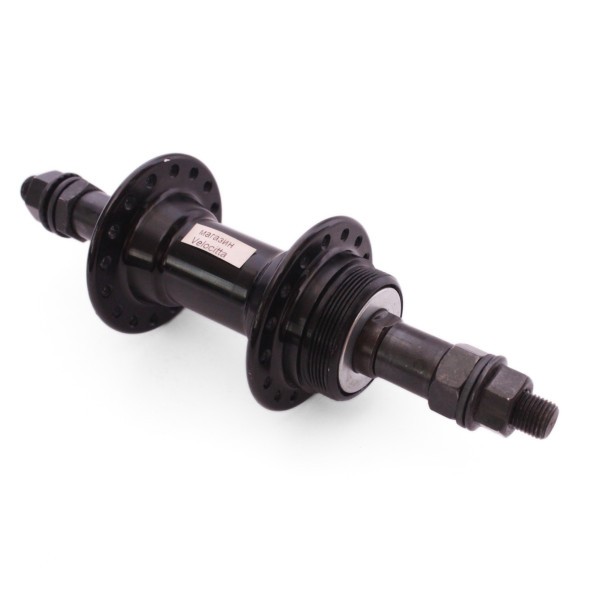 Втулка задняя Wang Zheng WZ-A201R black-32, ось 3/8&amp;quot;х135x175 мм,под V-brake, под трещотку, на гайках, 32H, алюминиевая, б/уп.