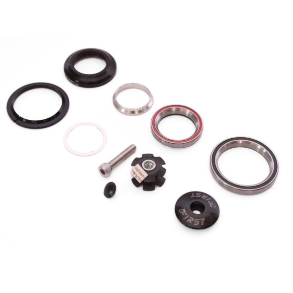 Рулевая колонка First M40, 1-1/8&amp;quot;-1.5&amp;quot;, безрезьбовая, конус., IS 42/28.6, IS 52/40, подшип. 30.5x41.8x8 мм + 40x52x7 мм, x45°, с якорем, высота 9.8 мм, box