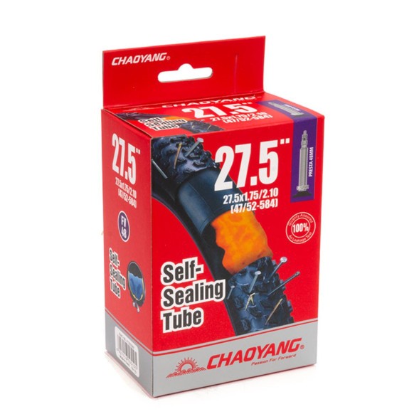 Камера Chaoyang 27.5&amp;quot;x1.75/2.10 130308F, FV-48 мм, антипрокольная, бутиловая, Black