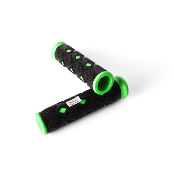 Грипсы велосипедные &amp;quot;Ромбик&amp;quot;, 120 мм, резина, зеленый