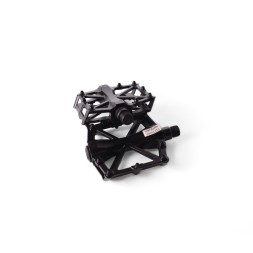 Педали Protek, "ПАУК", МТВ, рамка алюминий, резьба 9/16", со светоотражателями, широкие, 90x85 мм, черный