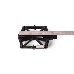 Педали Protek, "ПАУК", МТВ, рамка алюминий, резьба 9/16", со светоотражателями, широкие, 90x85 мм, черный