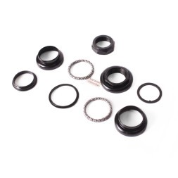 Рулевой набор Kenli KL-B206, 9 деталей, 1 1/8", 28.6x34x30 мм, с подшипниками 5/32"x20 мм, высота 38 мм, сталь