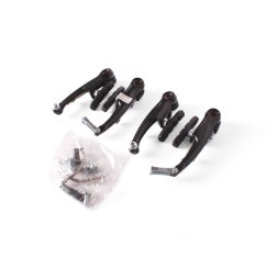 Набор ободных тормозов V-Brake, комплект: передний+задний, алюминий, черный