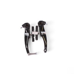 Набор ободных тормозов V-Brake, комплект: передний+задний, алюминий, черный