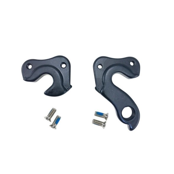 Петух (дропауты) LQ058, под ось 10 мм с эксцентриком, с держателем заднего переключателя, комплект: 4 винта M4x9, black