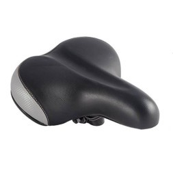 Седло велосипедное HF-AZ-1228-2, 250x200 мм, Comfort, эластомерные пружины, с замком