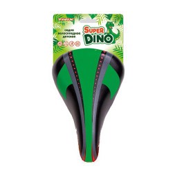 Велоседло Trix Super Dino, детское, 230х145 мм, черно-зеленое