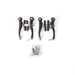 Набор тормоза V-Brake Rush (Radius) 110 мм, передний+задний, с алюминиевой регулировкой, черный