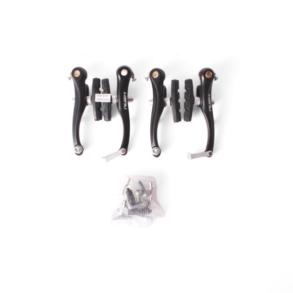 Набор тормоза V-Brake Rush (Radius) 110 мм, передний+задний, с алюминиевой регулировкой, черный