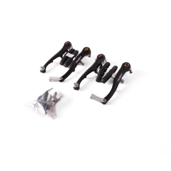 Набор тормоза V-Brake Rush (Radius) 110 мм, передний+задний, с алюминиевой регулировкой, черный