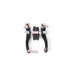 Набор тормоза V-Brake Rush (Radius) 110 мм, передний+задний, с алюминиевой регулировкой, черный