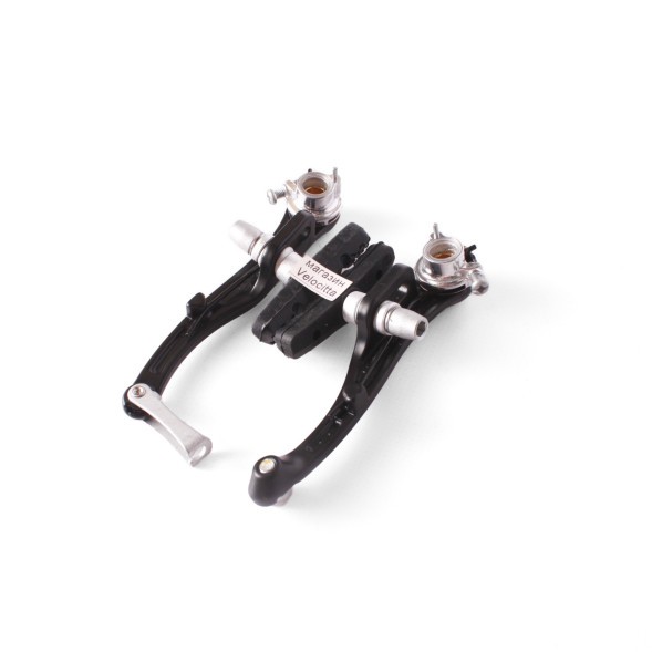 Набор тормоза V-Brake Rush (Radius) 110 мм, передний+задний, с алюминиевой регулировкой, черный