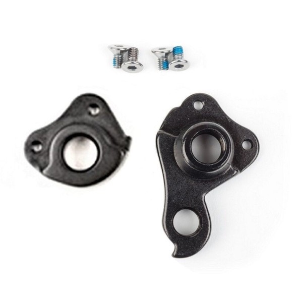 Дропауты LQ059, комплект под ось 12 мм с эксцентриком, с держателем заднего переключателя, 4 винта M4x9, черный