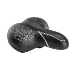 Седло велосипедное HF-AZ-5552, 250х210 мм, Comfort, Elastomer, с замком