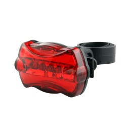 Фонарик задний Jing Yi JY-004T, 5 LED (2x0.5 Watt), 6 режимов освещения, красный, блистер