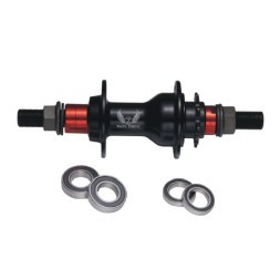 Втулка задняя Wang Zheng WZ-A275RB 1S, BMX, ALU, драйвер 9Т, на гайках, 48 отверстий, ось 14x110x180 мм, 4 промподшипника, торг. упак.