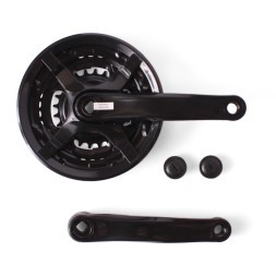 Система велосипедная 26&amp;quot; D-EDх3, сталь, 24/34/42T, 170 мм, под квадрат, с защитой, черный