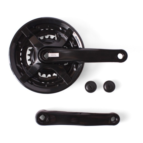 Система велосипедная 26&amp;quot; D-EDх3, сталь, 24/34/42T, 170 мм, под квадрат, с защитой, черный