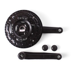 Система велосипедная 26&amp;quot; D-EDх3, сталь, 24/34/42T, 170 мм, под квадрат, с защитой, черный