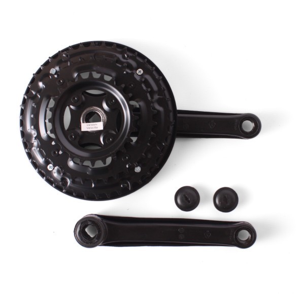 Система велосипедная 26&amp;quot; D-EDх3, сталь, 24/34/42T, 170 мм, под квадрат, с защитой, черный