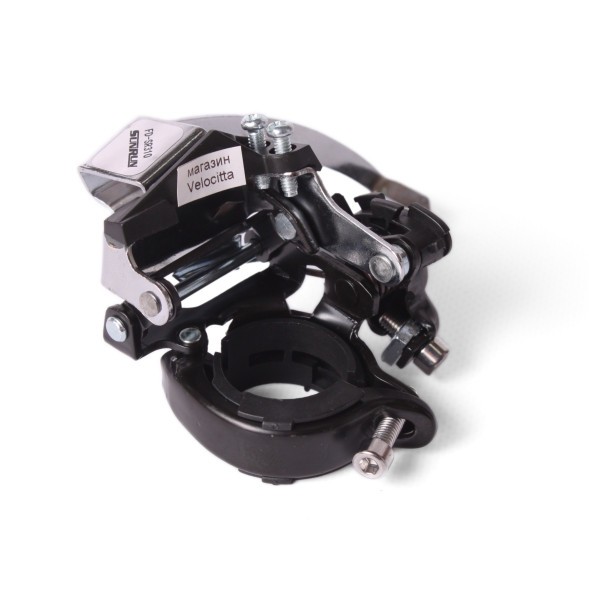 Переключатель передний SunRun QD-12 (FD-SR310), двойная тяга, хомут 28.6 мм, 42T