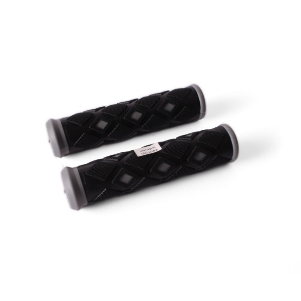 Грипсы велосипедные &amp;quot;Ромбик&amp;quot;, 120 мм, резина, серый