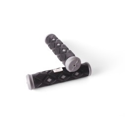 Грипсы велосипедные &amp;quot;Ромбик&amp;quot;, 120 мм, резина, серый