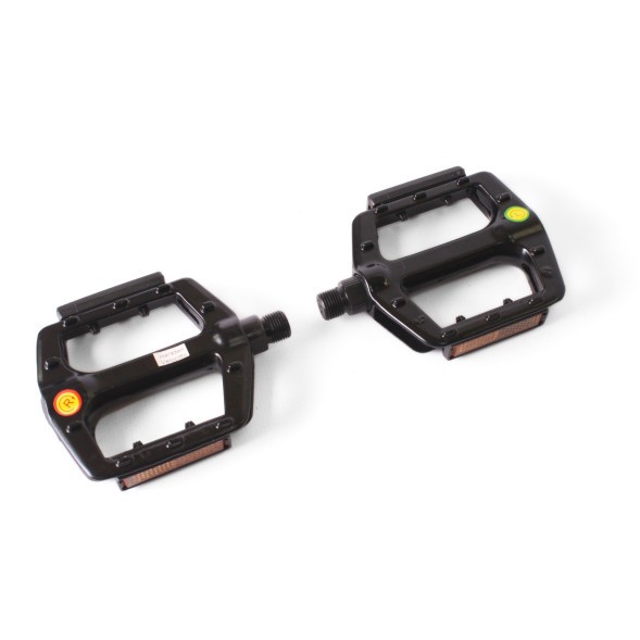 Педали Feimin FP-922, алюминиевые, платформенные, ось 9/16&amp;quot;, 95x85 мм, черный