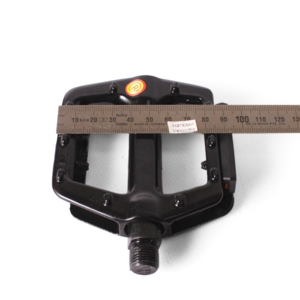 Педали Feimin FP-922, алюминиевые, платформенные, ось 9/16&amp;quot;, 95x85 мм, черный