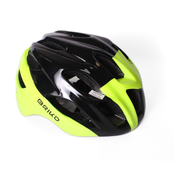 Шлем велосипедный Briko Teke Helmet, лаймовый/флюоресцентный/черный, размер L, 281122W