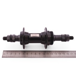 Втулка задняя Wang Zheng WZ-A201R black, ось 3/8"х135x175 мм, алюмин., под V-brake, под трещотку, на гайках, 36 отверстий, box