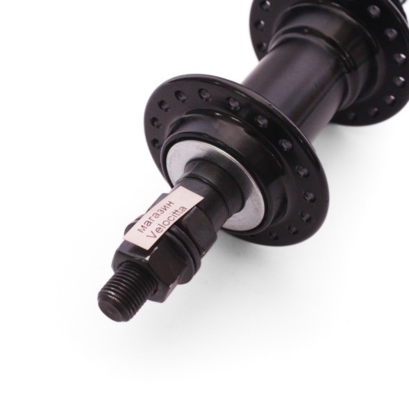 Втулка задняя Wang Zheng WZ-A201R black, ось 3/8&amp;quot;х135x175 мм, алюмин., под V-brake, под трещотку, на гайках, 36 отверстий, box