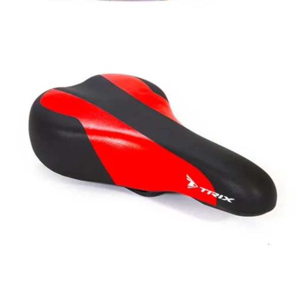 Седло детское Hongfei HF-AZ-3014-0-BKR, 230х140 мм, черно-красное