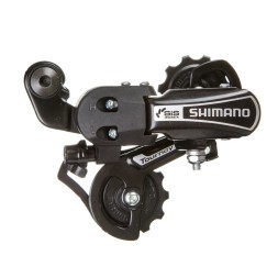 Переключатель задний Shimano Tourney TY21-B, SS, 6 передач, крепление - болт, Black, торг. уп.