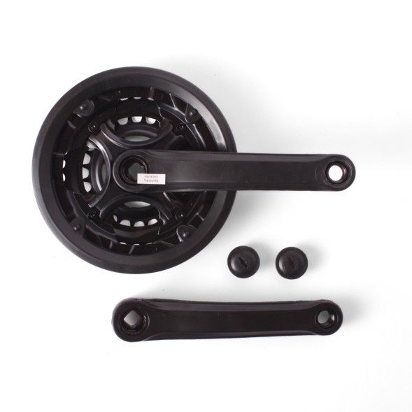 Система шатунов велосипедная 26&amp;quot; D-EDх3, сталь, 24/34/42,170 мм, под квадрат, с защитой, черный