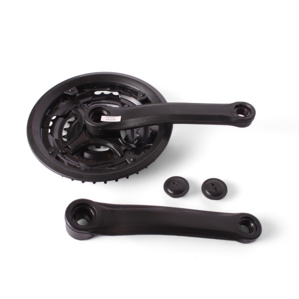 Система шатунов велосипедная 26&amp;quot; D-EDх3, сталь, 24/34/42,170 мм, под квадрат, с защитой, черный