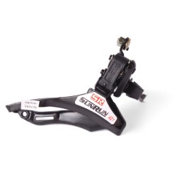 Передний индексный переключатель SunRun QD-35, нижняя тяга, хомут 28.6 мм, 42T, черный