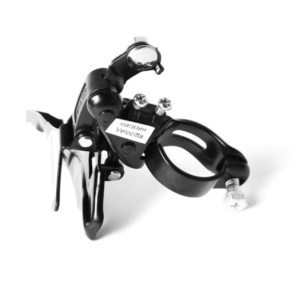 Передний индексный переключатель SunRun QD-35, нижняя тяга, хомут 28.6 мм, 42T, черный