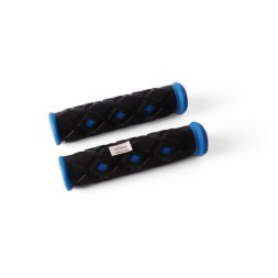 Ручки на руль для велосипеда &amp;quot;Ромбик&amp;quot;, 120 мм, резиновые, голубой