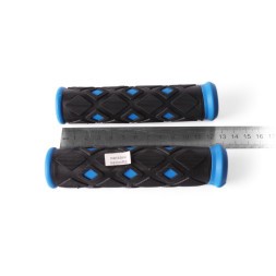 Ручки на руль для велосипеда &amp;quot;Ромбик&amp;quot;, 120 мм, резиновые, голубой