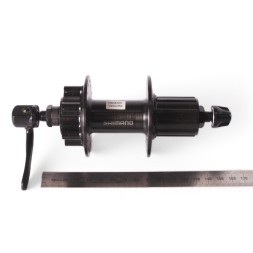 Втулка велосипедная Shimano Tourney TX506, EFHTX506AZA, алюминий, задняя, 146 мм, 36Н, под диск, 8/9/10 скоростей, черный