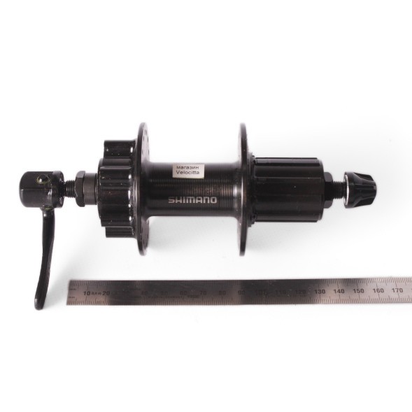 Втулка велосипедная Shimano Tourney TX506, EFHTX506AZA, алюминий, задняя, 146 мм, 36Н, под диск, 8/9/10 скоростей, черный