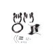 Набор V-тормоза, метал. (передн.+задн.) + метал. ручки + тросса, цвет черный