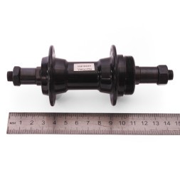 Велосипедная втулка Wang Zheng WZ-A201RQ black-32, задняя, ось 3/8"х135x145 мм, ALU, под V-брейк, под трещотку, с эксцентриком, 32 отверстия, б/уп.