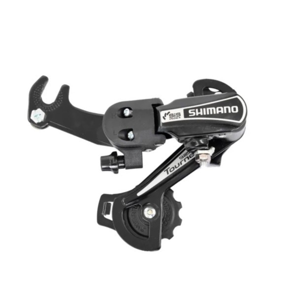 Переключатель Shimano Tourney, TY21-B, задний, GS, 6 Speed, крепление на ось, черный, торг. уп.