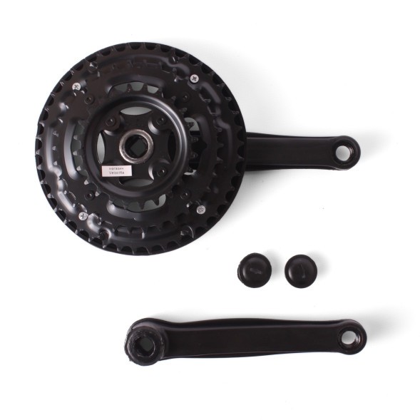 Система велосипедная PC06-S2442FG-1, 26&amp;quot; D-EDх3, 24/34/42T, 170 мм, SQR, с защитой, сталь, черный, под карбон